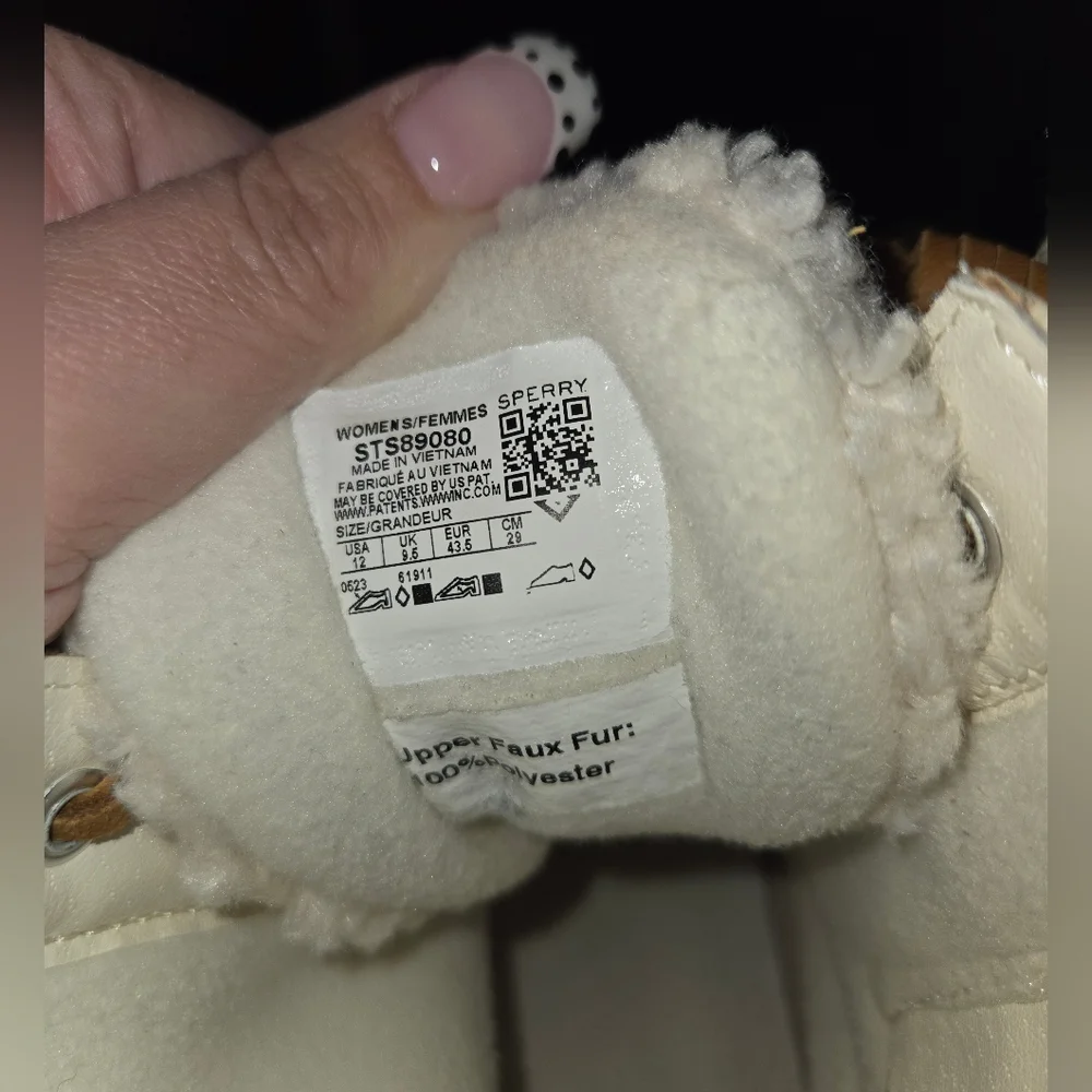 Sperry Saltwater Sherpa Duck Boot Size 12
